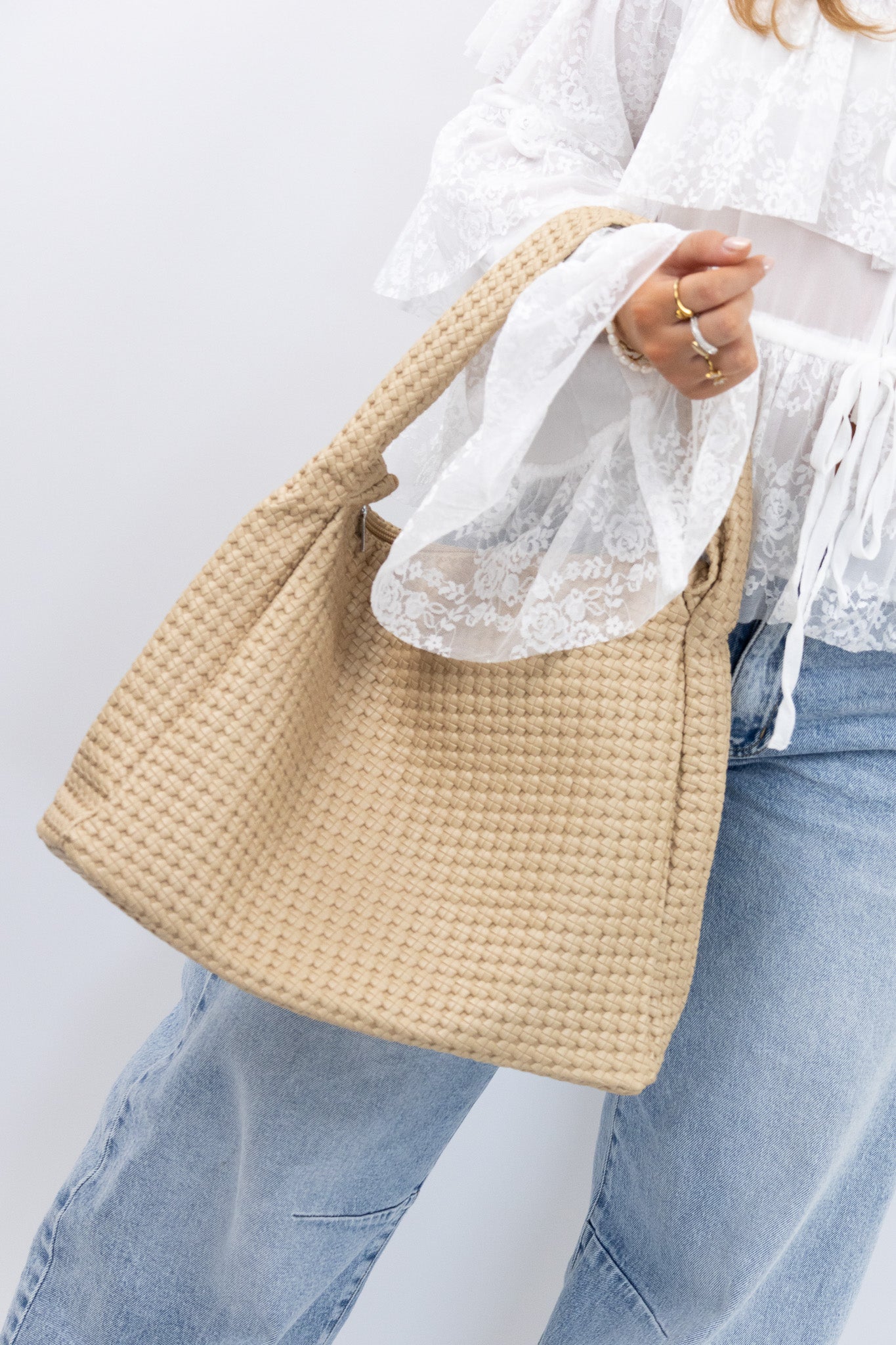 Riva Woven Shoulder Bag