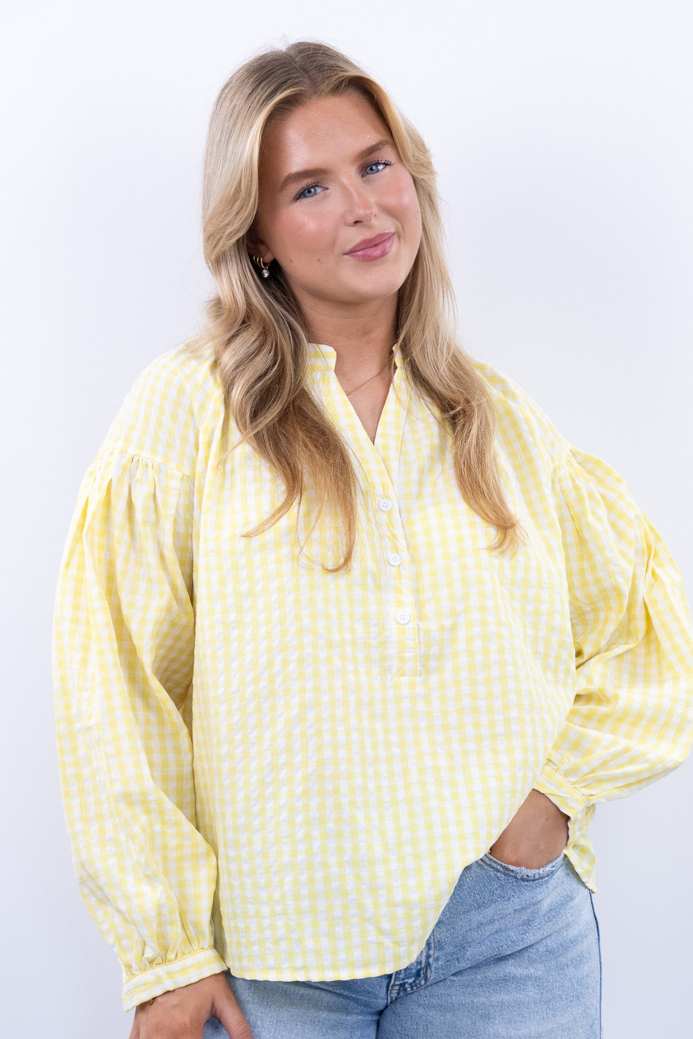 Gingham blouse
