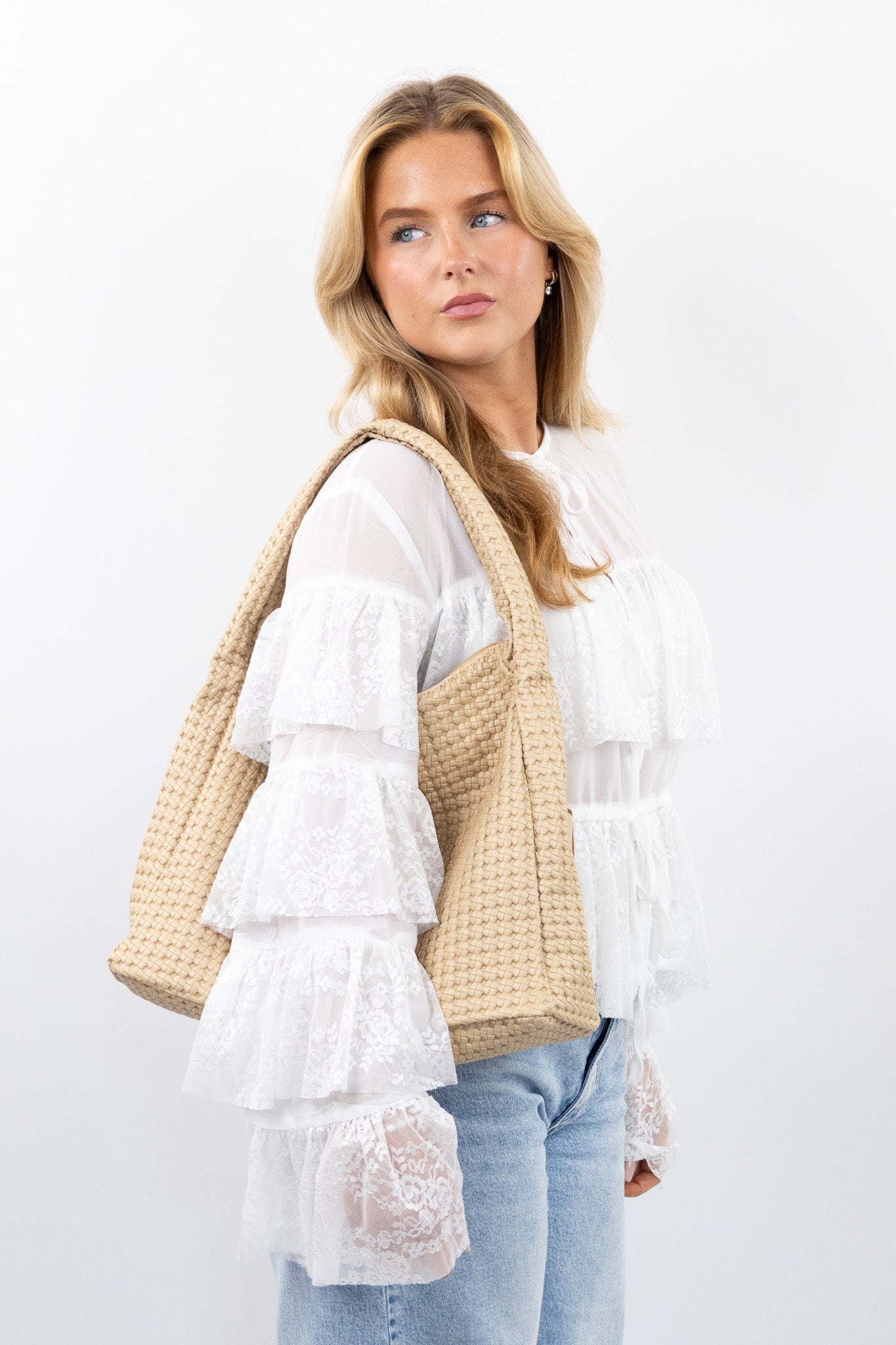Riva Woven Shoulder Bag