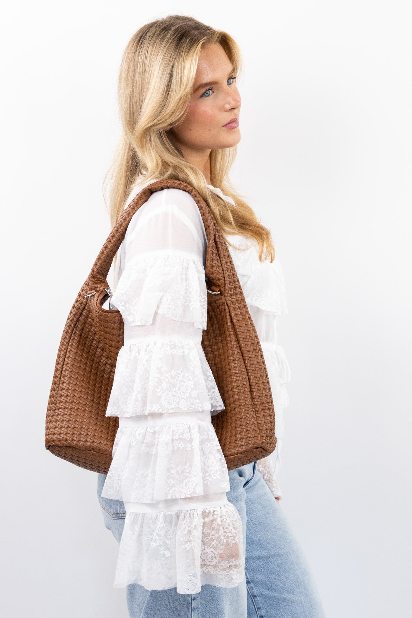 Riva Woven Shoulder Bag