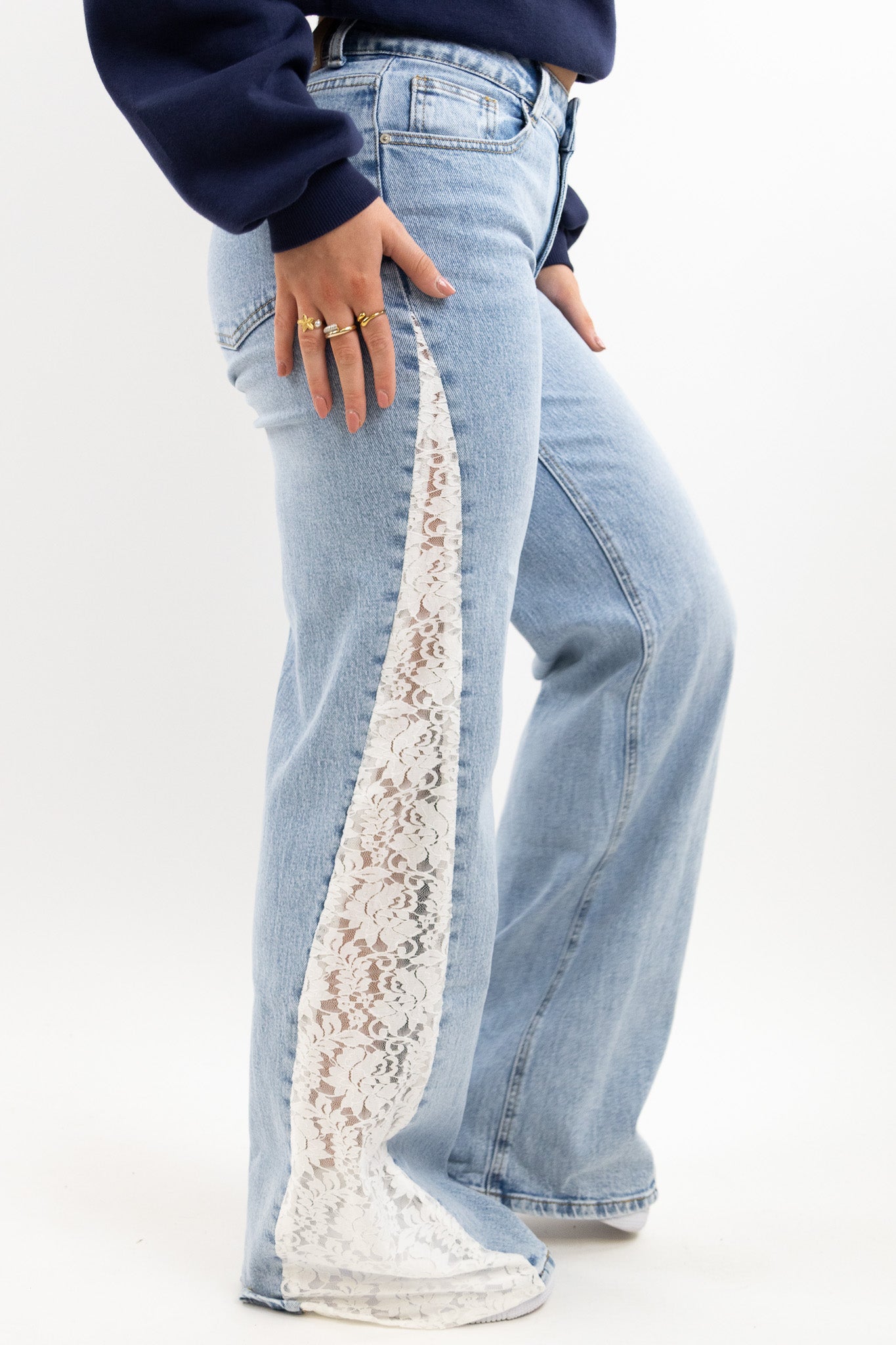 Lily lace jeans - tall
